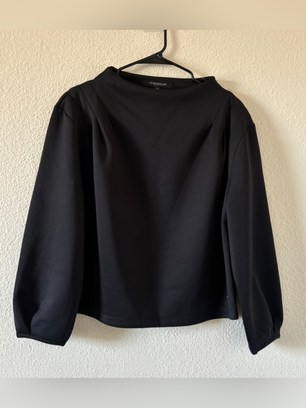 Marc New York High PullOver Boat Beck Dressy Blouse Women’s Medium Black